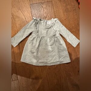 Nordstrom Gray Baby Dress with Ruffles